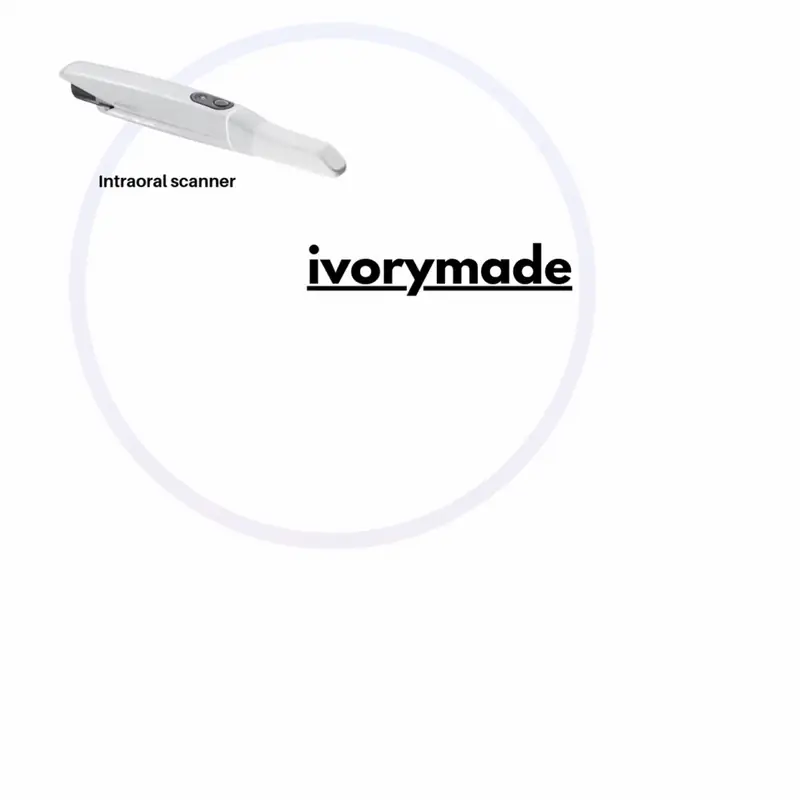 Intraoral scanner connected to Ivorymade case submission.
